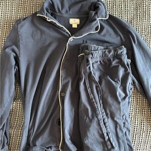 Petite Plume Men's Navy Blue Pajama Set